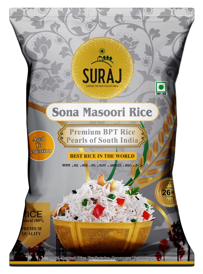 Premium BPT Rice - Pearls of South India